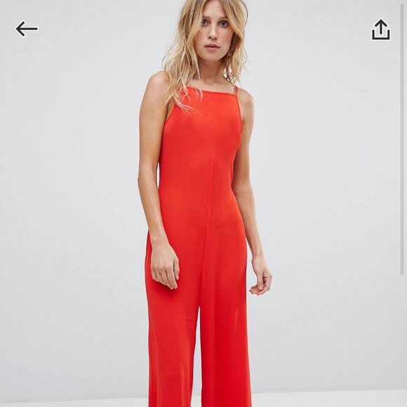 Warehouse Square Neck Coulotte Jumpsuit - Picture 2 of 8
